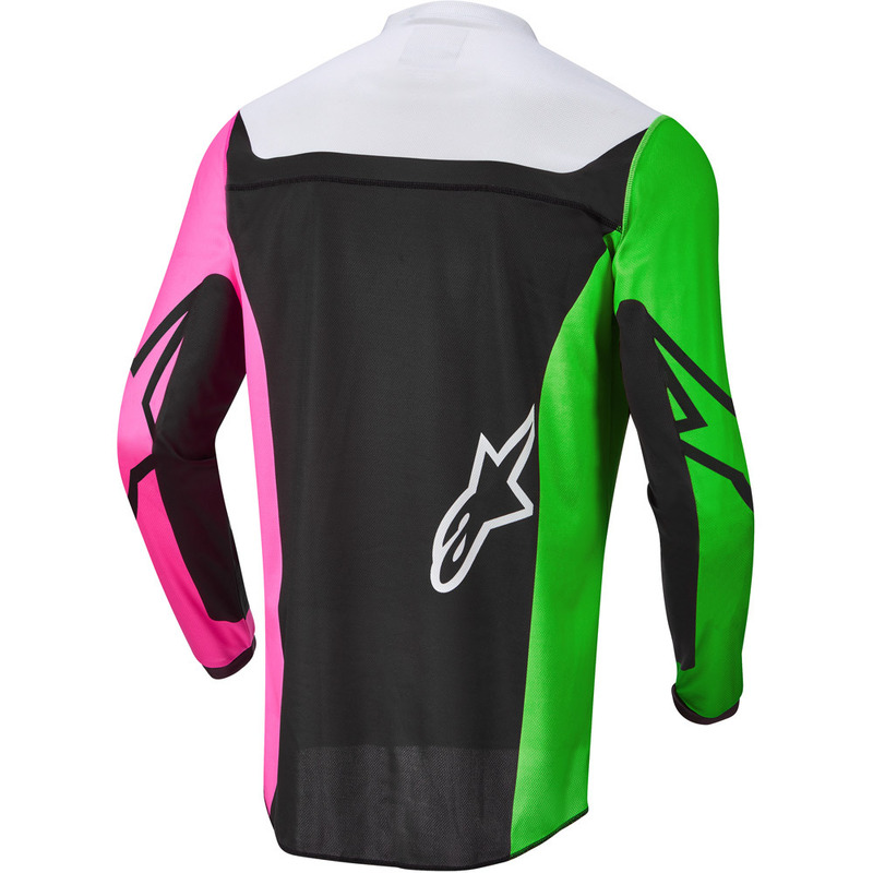 Alpinestars Racer Compass Black/Green/Pink Kids Jersey