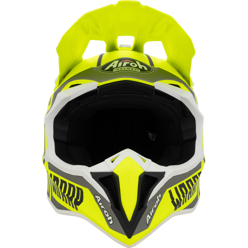 Airoh Wraap Broken Matte Yellow Motocross Helmet