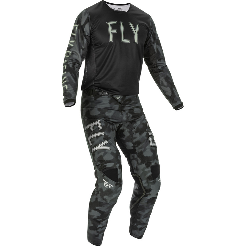Fly Racing Kinetic S.E. Tactic Black/Grey/Camo Pants