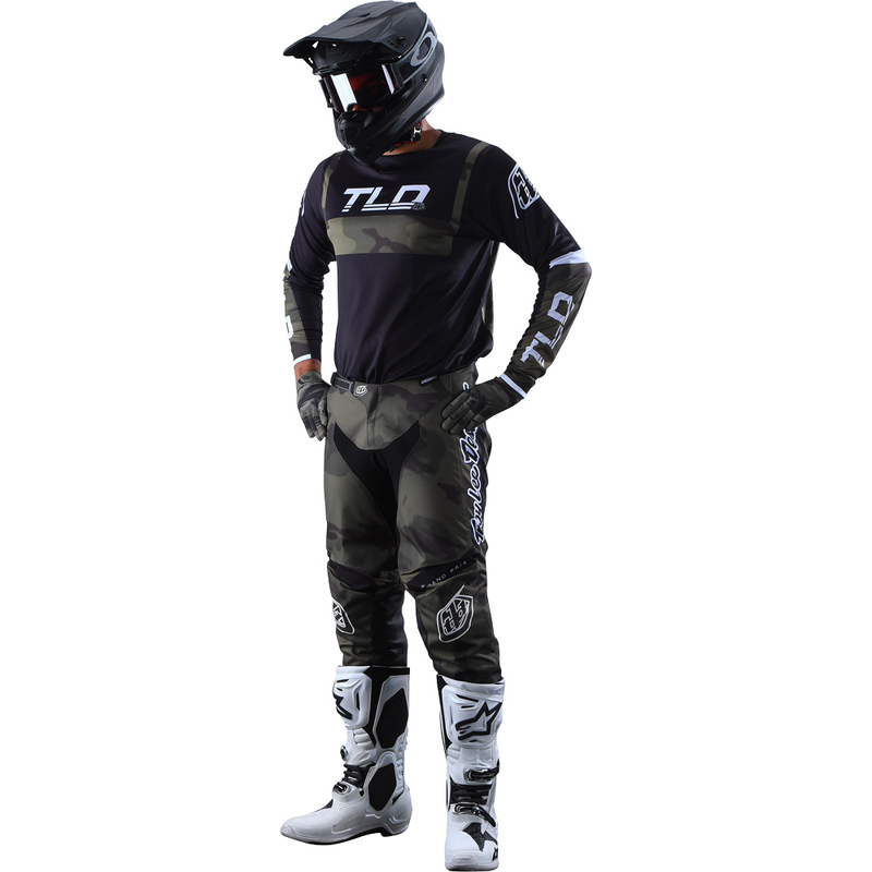 Troy Lee Designs GP Overload Camo MX Offroad Helmet Army Green