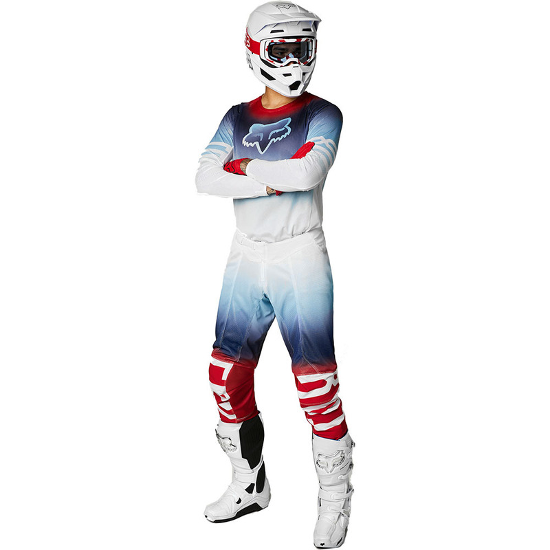 Red white and cheap blue motocross gear