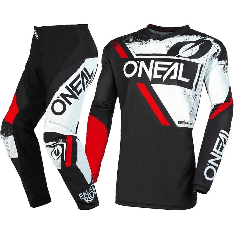 Oneal Element Shocker Black/Red Gear Set