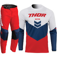 Thor Pulse Racer Black Red Blue Pants
