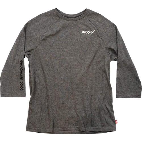 Fasthouse Rush Heather Grey Raglan Tech Tee
